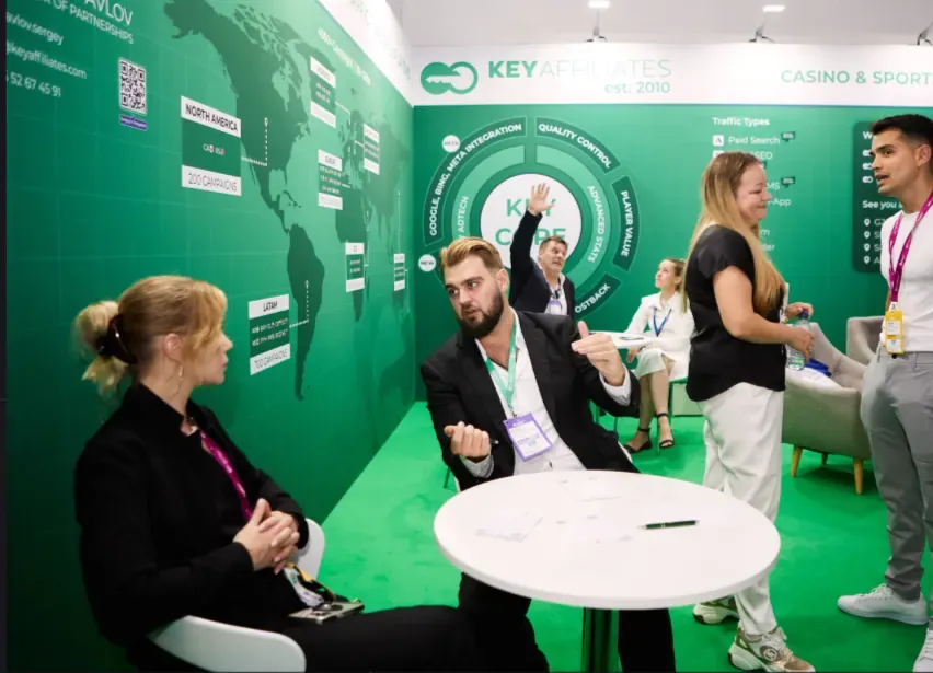Busy stand during the event