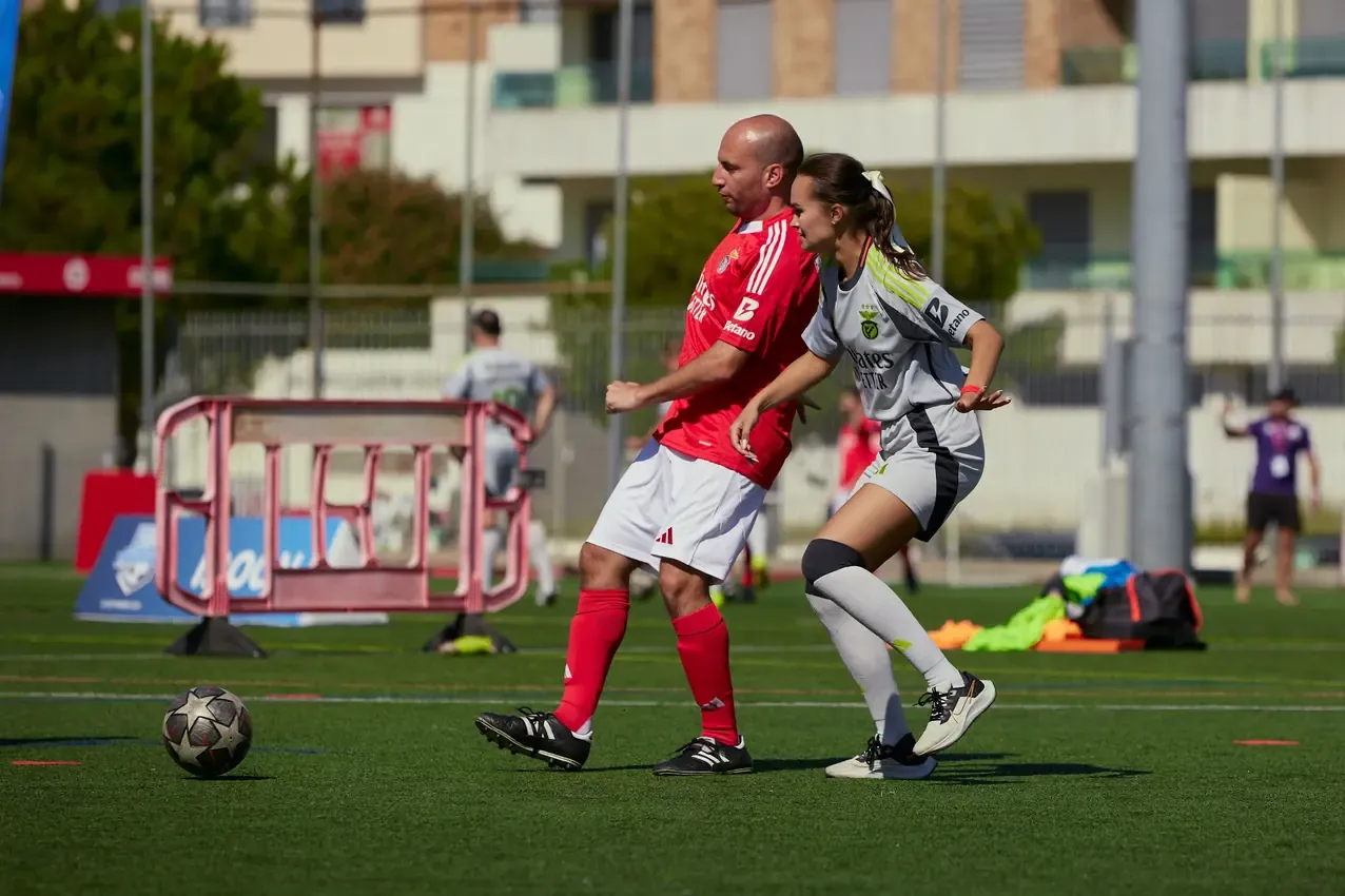 Tackle on the touchline during the championship match