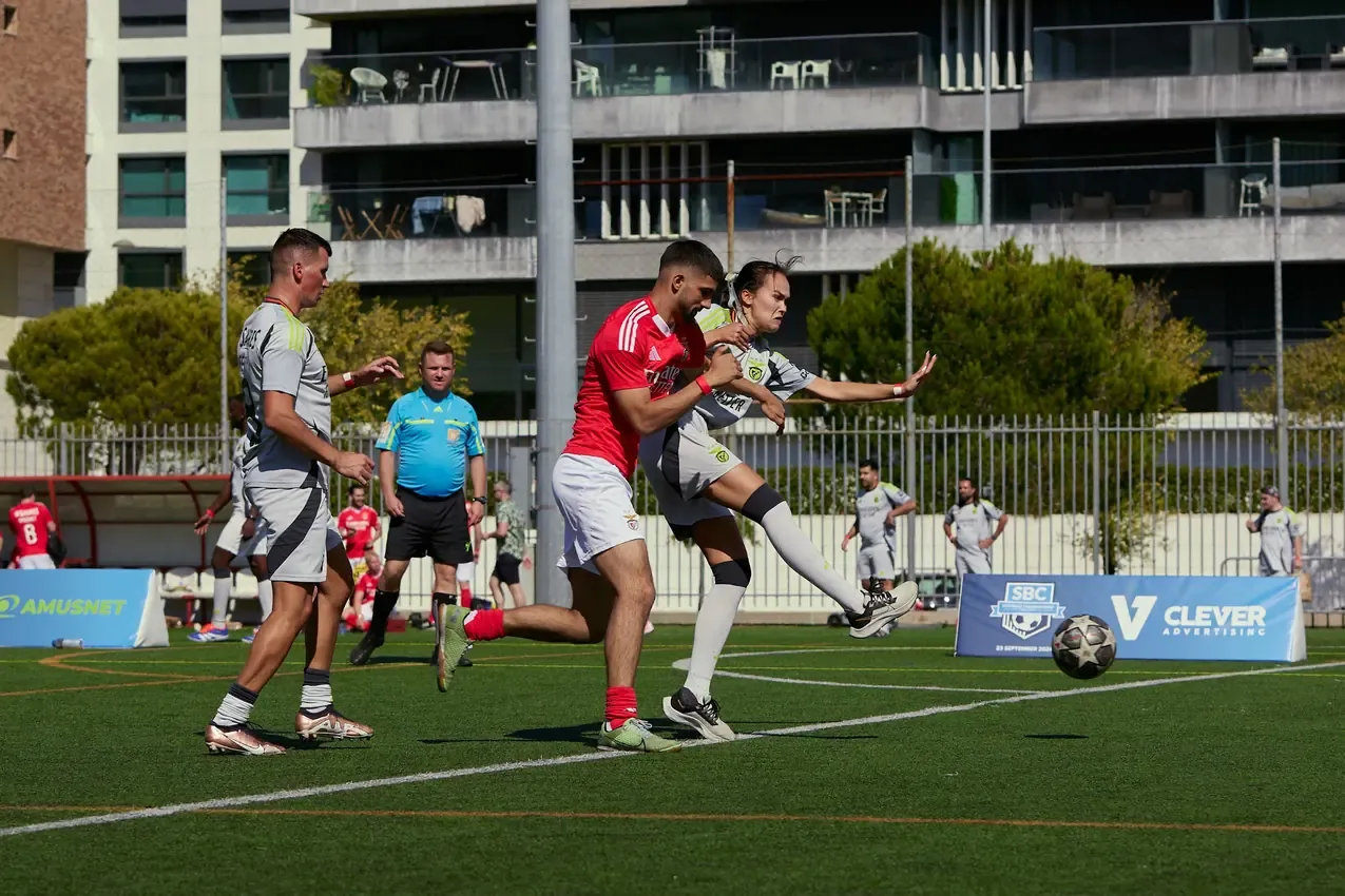 Shot on goal during the SBC Football Championship