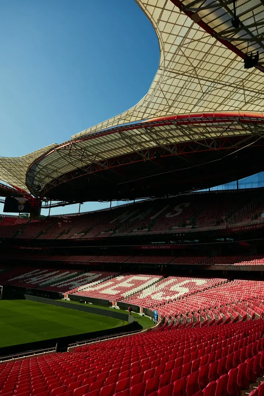 Estádio da Luz roof seen from the lounge