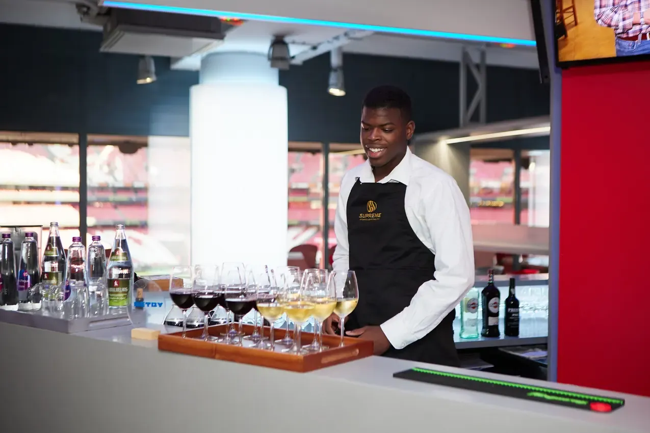 Bar service at the SBC Football Championship afterparty