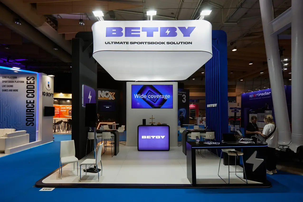 Betby stand at SBC Summit 2024 in Lisbon