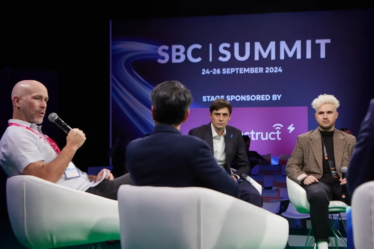 Panel on the SBC Summit 2024 stage sponsored by Betby