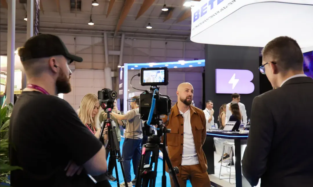 Press interview during the event