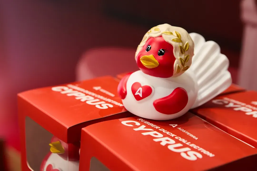 Branded rubber duck giveaway